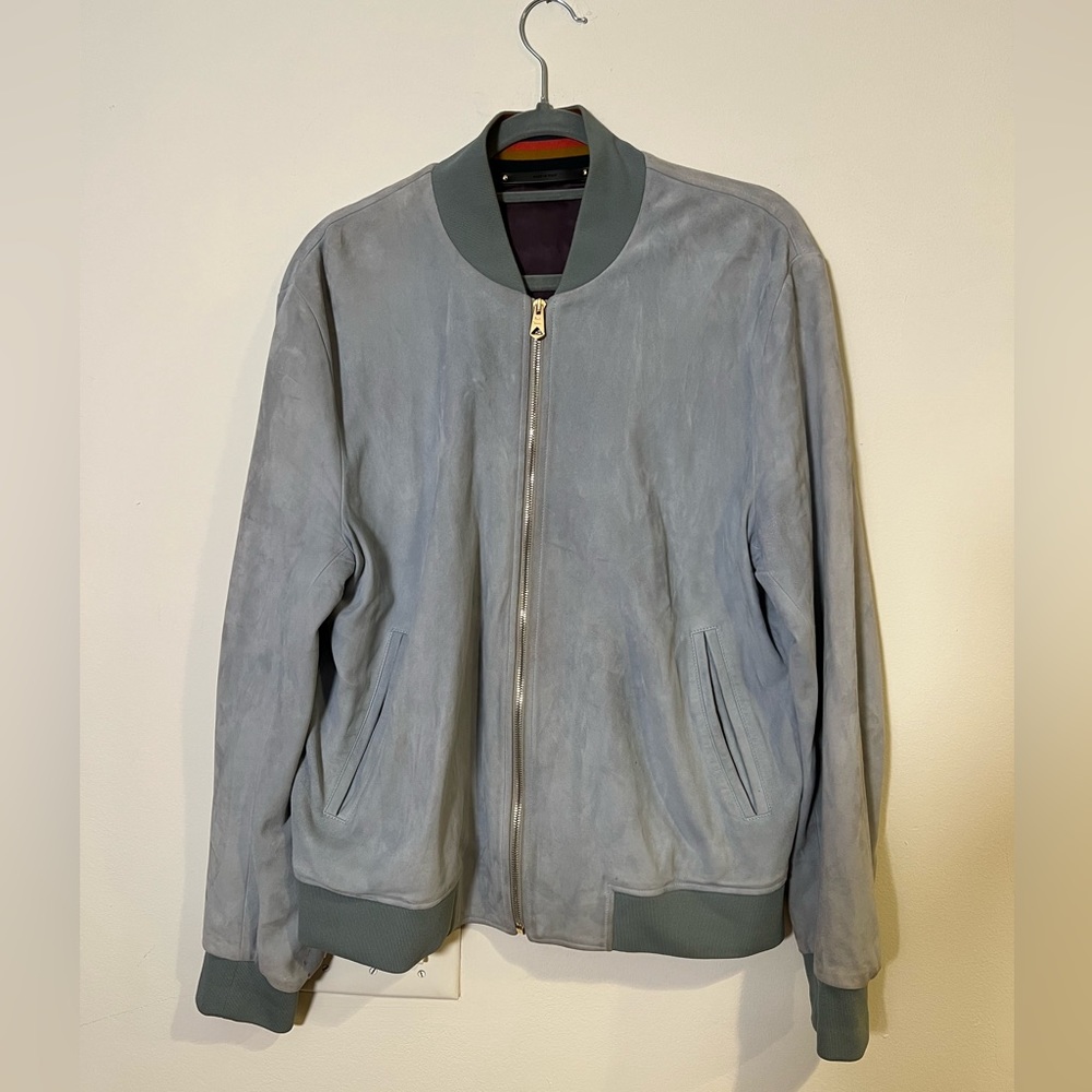 Blue Suede Bomber Paul Smith